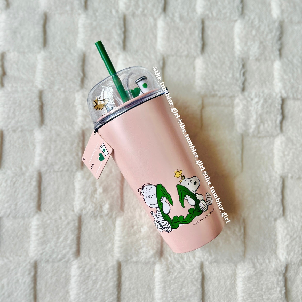 Starbucks Taiwan x PEANUTS 16oz Pink Stainless Steel Tumbler (READY TO SHIP)
