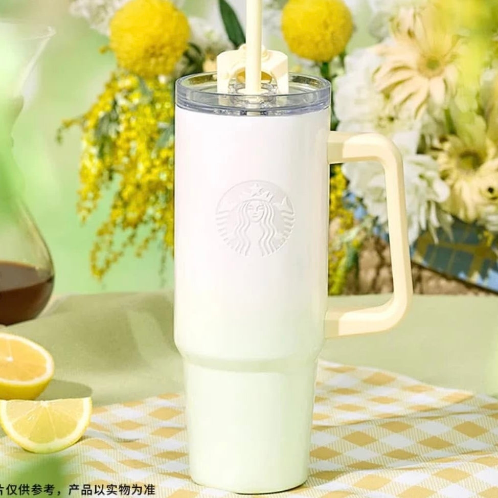 Starbucks China 2025 Spring Sky Series 30oz Stainless Steel Straw Tumbler (ships late March)