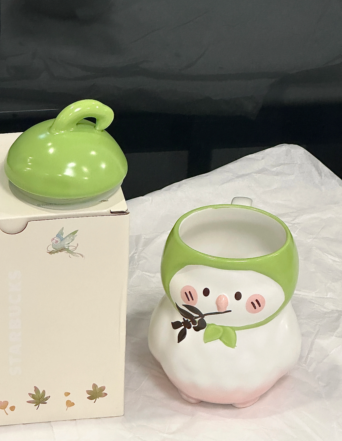 Starbucks China Exclusive 13oz Autumn Field Bird Ceramic Mug (READY TO SHIP)