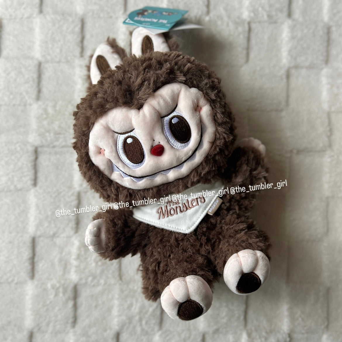 POP MART POP LAND LABUBU Hand Puppet Plush (Brown/Light Brown)
