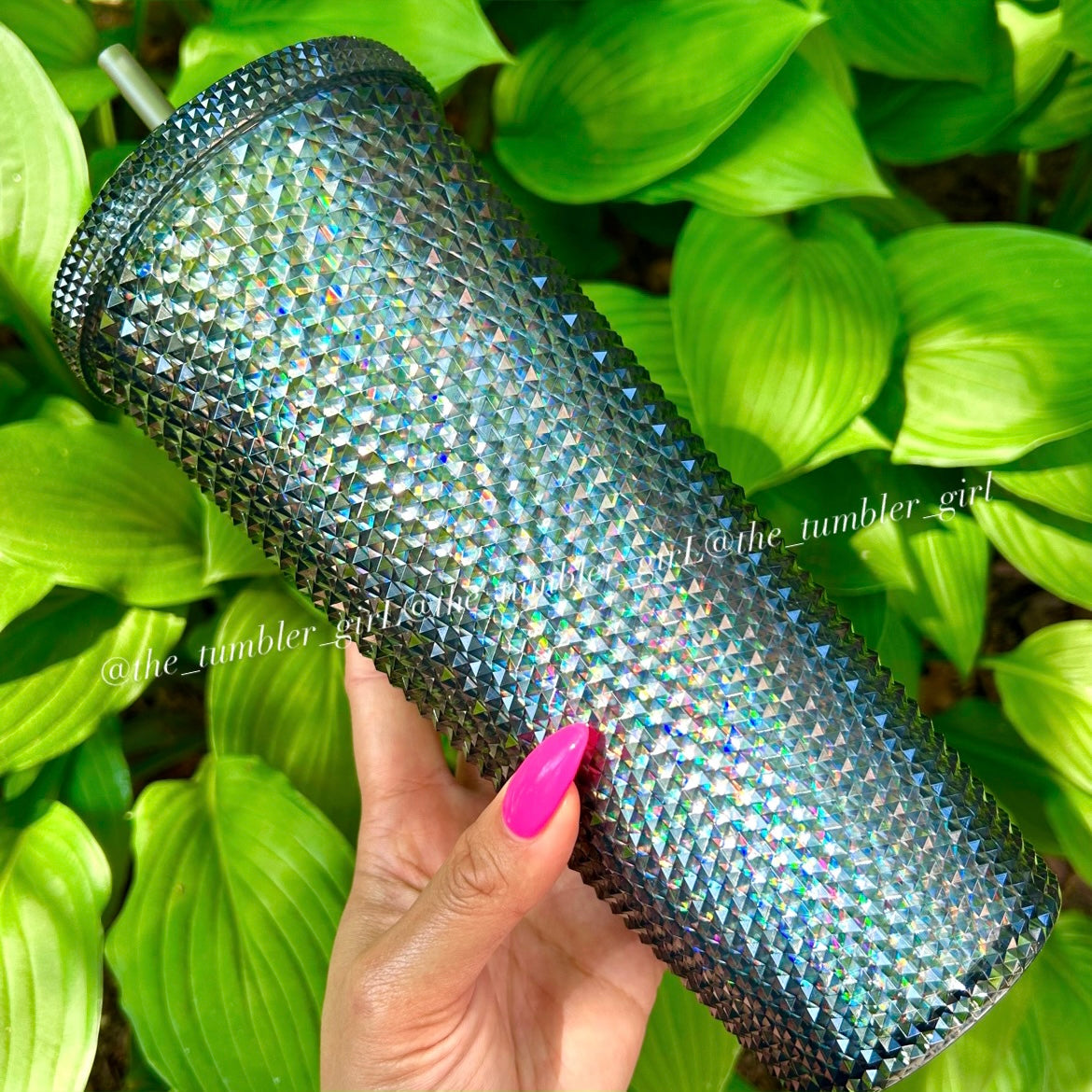Starbucks China exclusive black oil slick studded