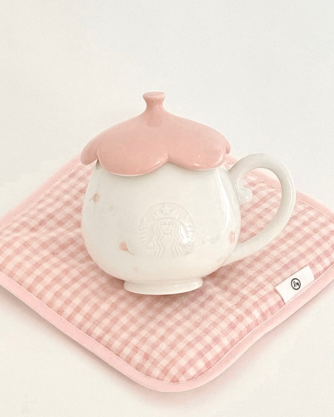 Starbucks China Exclusive 12oz Cherry Blossom Ceramic Mug with Lid (READY TO SHIP)