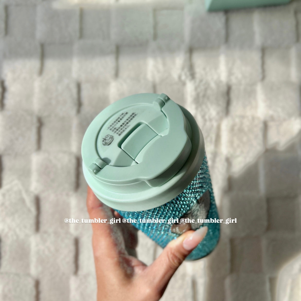 Starbucks Taiwan Exclusive 16oz Tiffany Blue Rhinestones Stainless Steel Tumbler (READY TO SHIP)