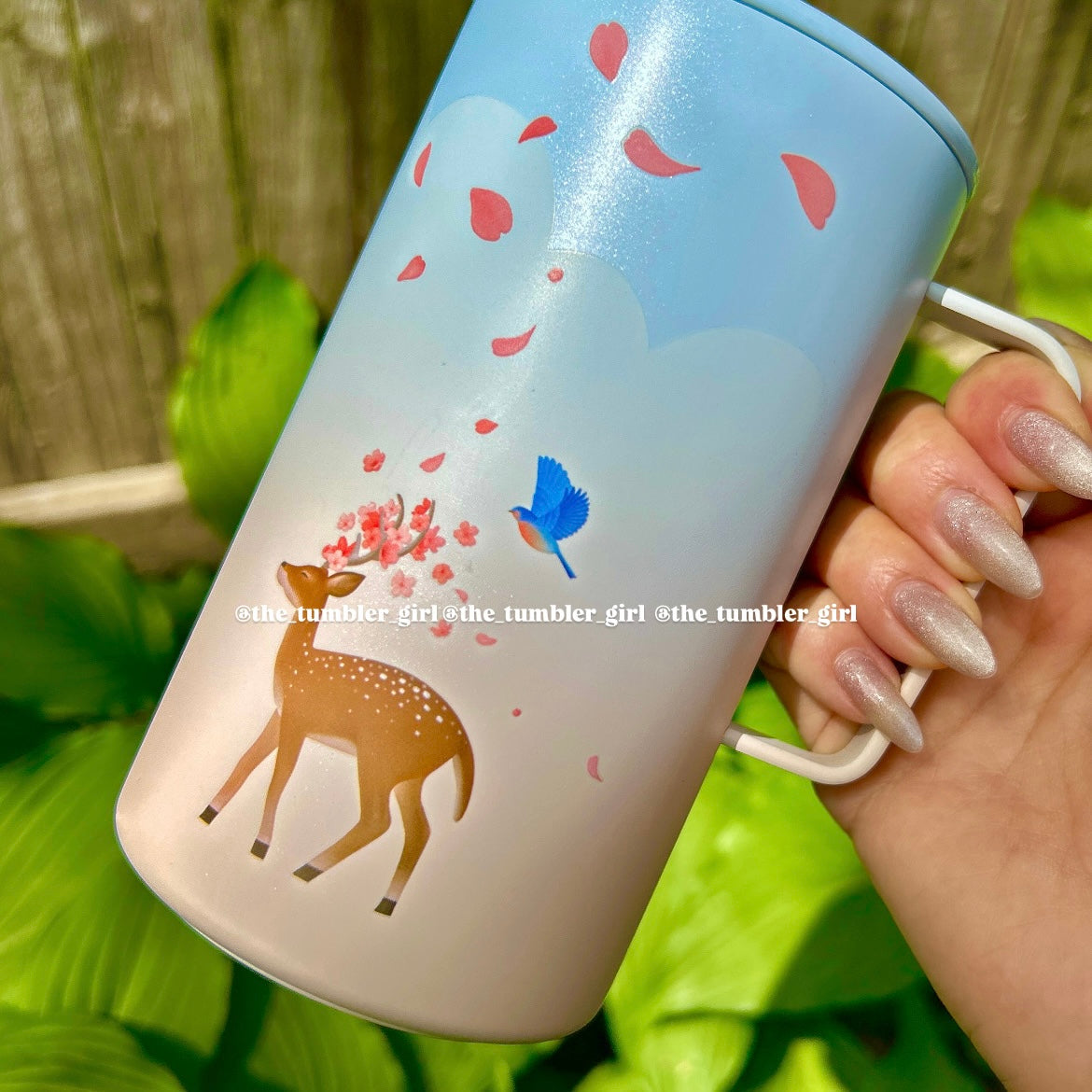Starbucks Taiwan 20oz Sakura Kingdom Stainless Steel Handle Mug (READY TO SHIP)