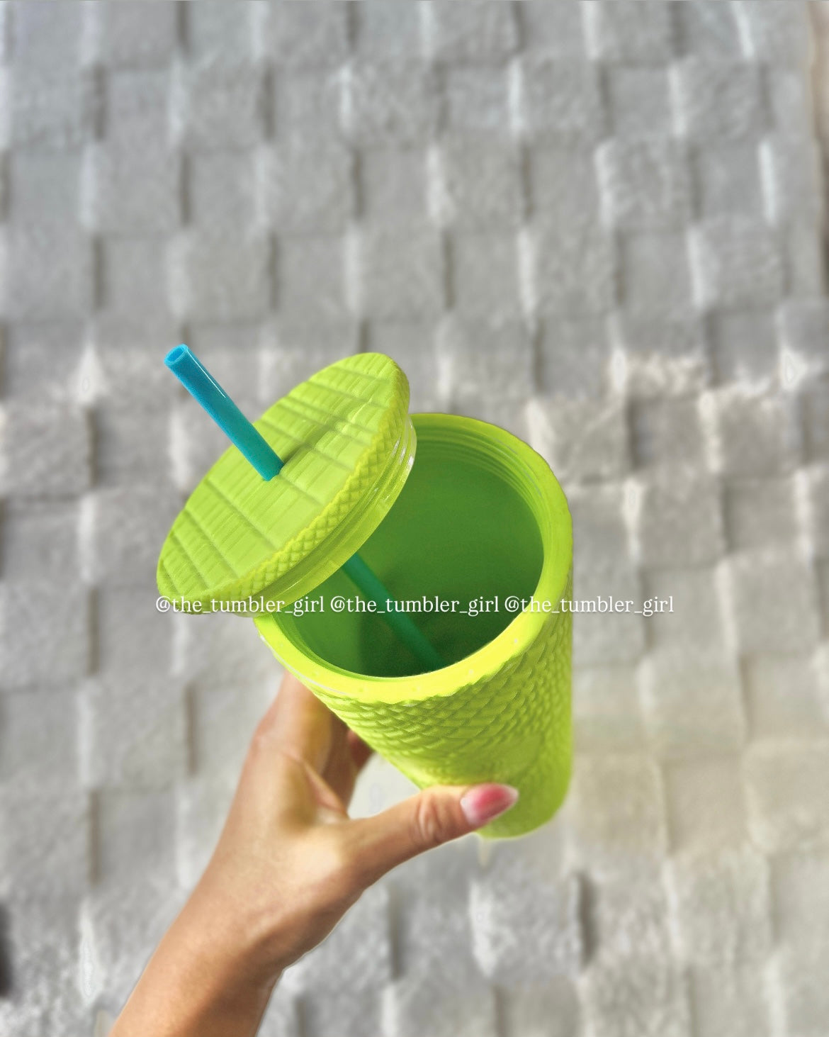 Starbucks Latin America Exclusive Halloween Neon Green Jeweled Tumbler