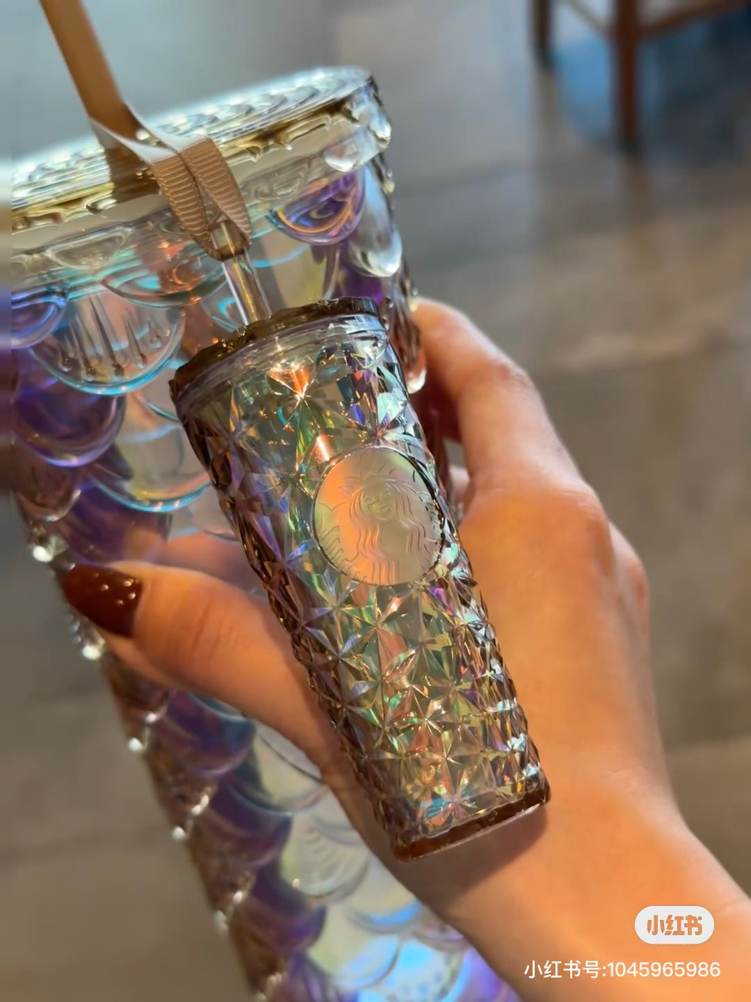 Starbucks China Year Of The Dragon Gold Scales Cup Tumbler With Mini Keychain (READY TO SHIP)