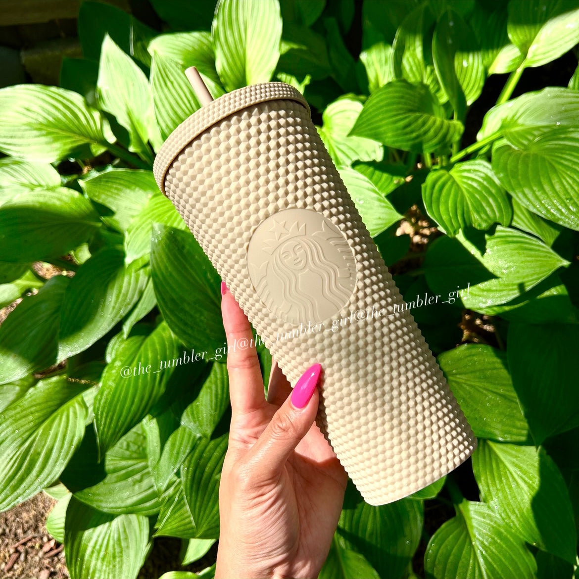 Starbucks China exclusive beige/milk tea studded