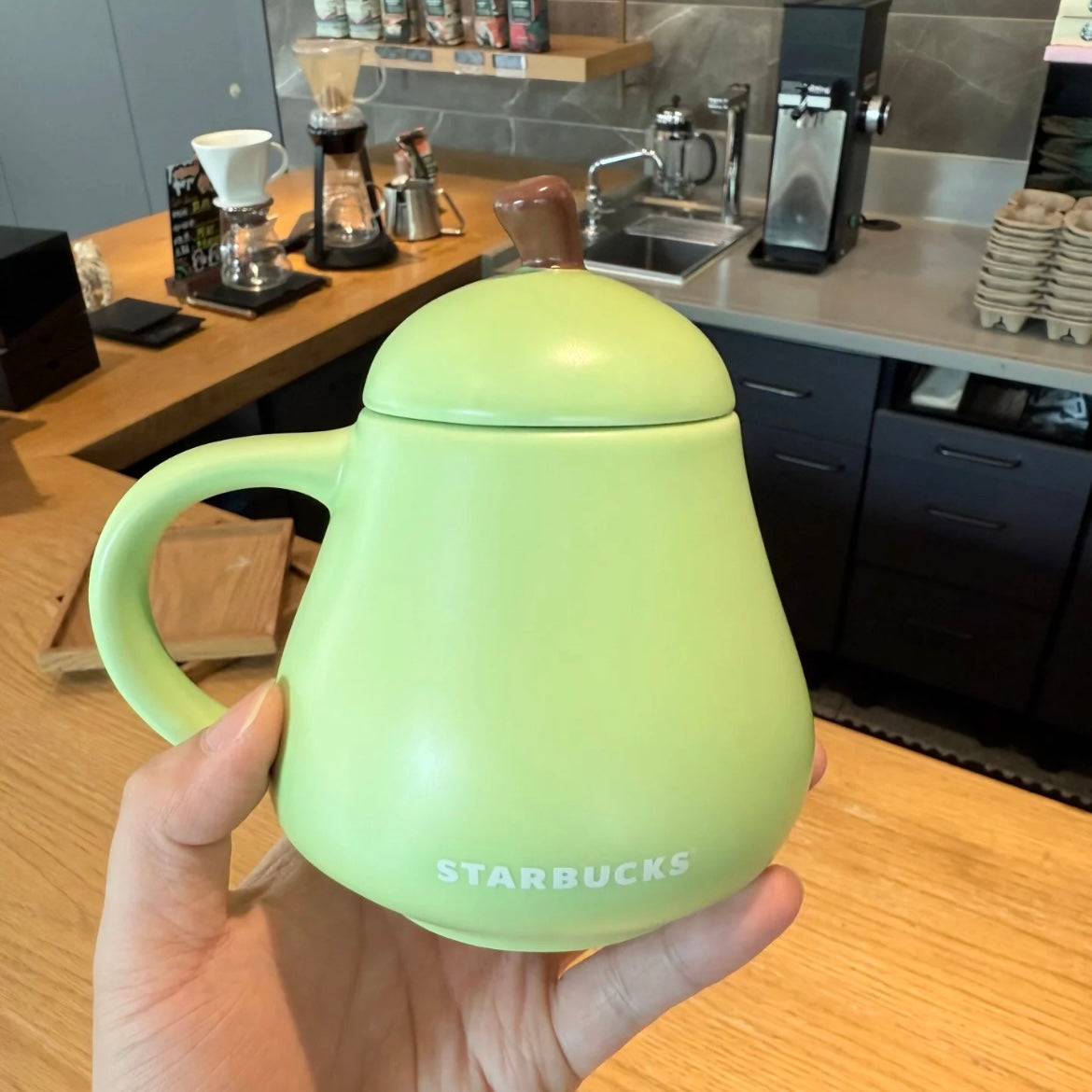Starbucks China 2025 Fruit Romance Series 14.5oz Pear Shaped Ceramic Mug (Ships Early May)