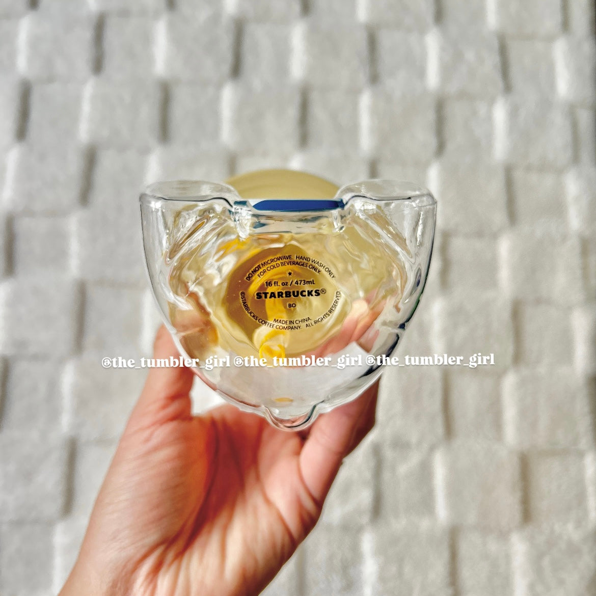 LIMITED Starbucks Korea Exclusive 2022 Bearista Surfing Bear 16oz Glass Cup