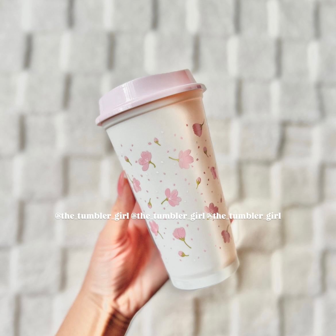 Starbucks China Exclusive 2025 16oz Cherry Blossom Plastic Reusable Cup (READY TO SHIP)
