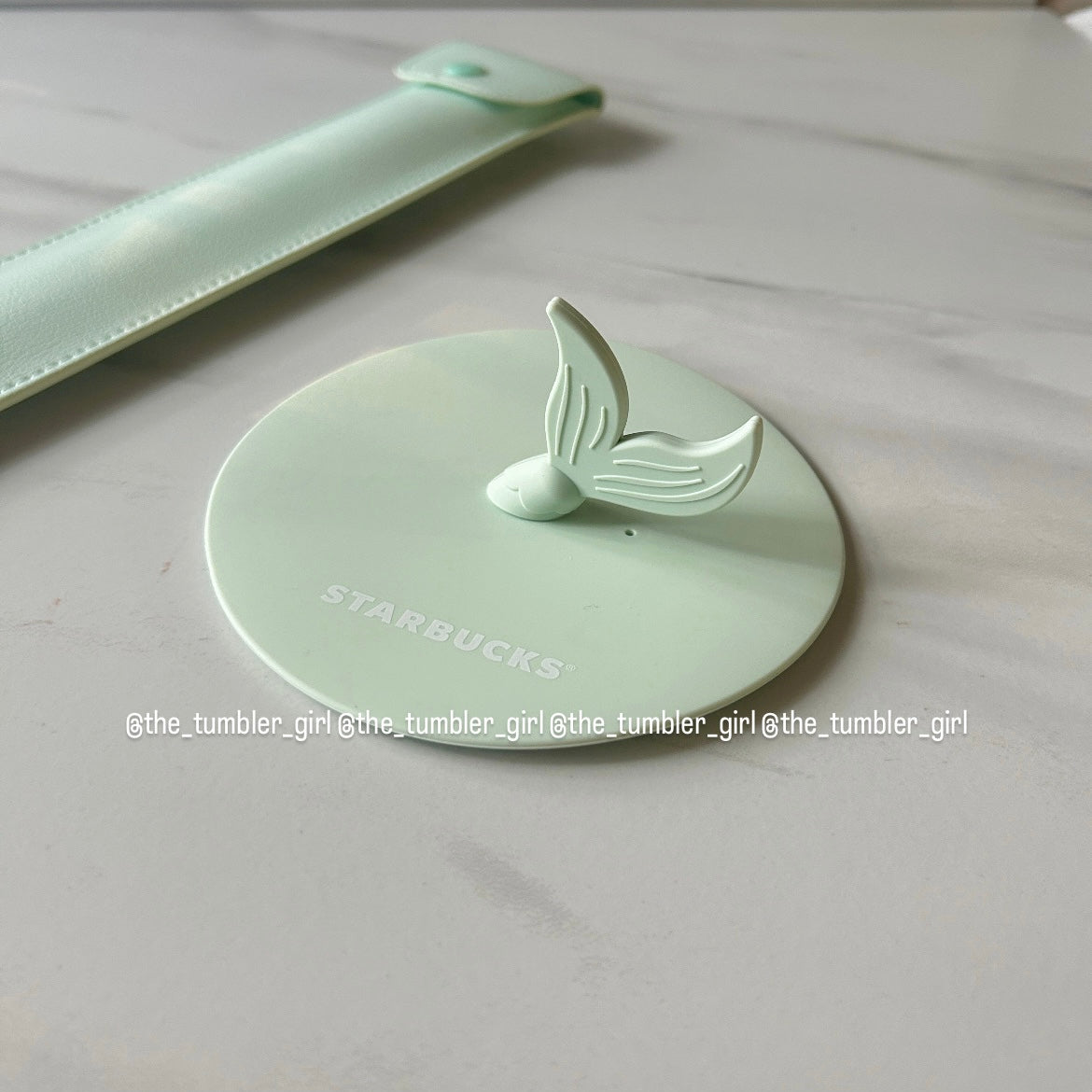 Starbucks China Mint Straw Set With Mermaid Silicone Lid (READY TO SHIP)