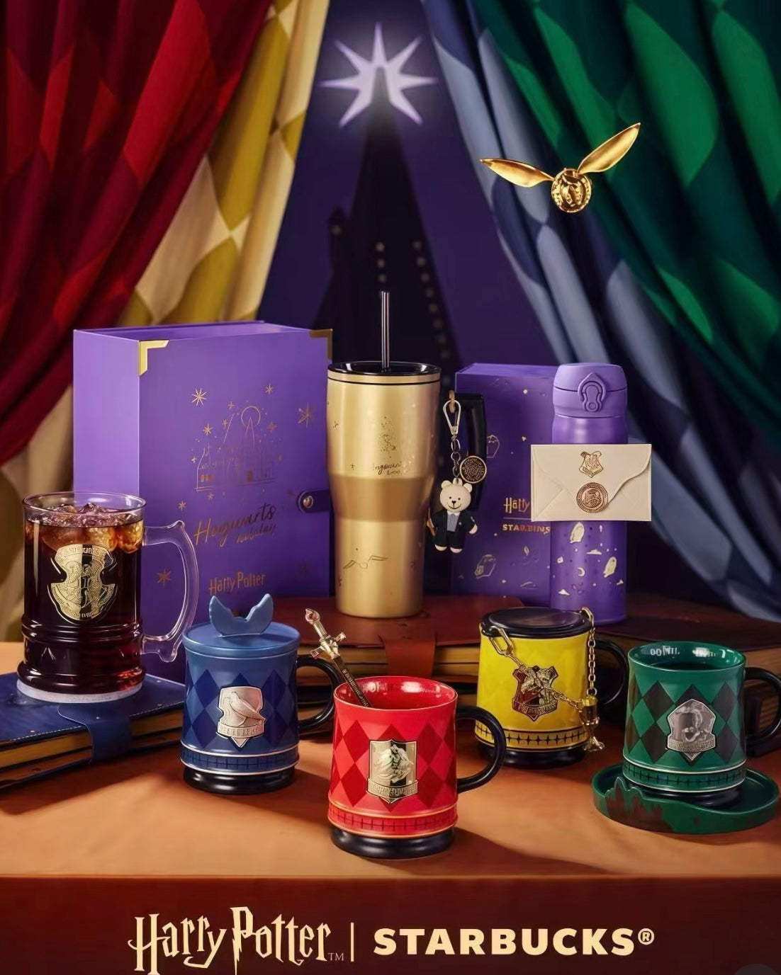 Starbucks China ร Harry Potter Stainless Steel Tumbler 16oz (ships end of Dec.)