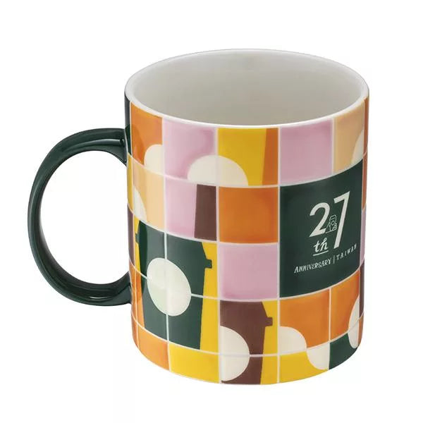 Starbucks Taiwan 2025 27th Anniversary series 16oz wall tile mug (ships early April)