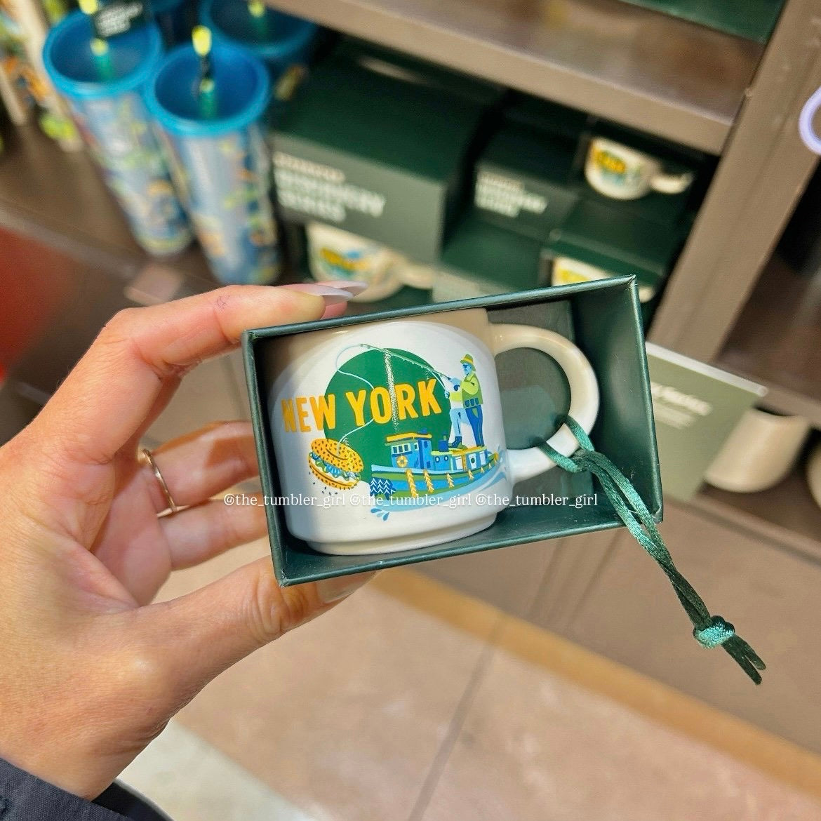 Starbucks New York Mini Ceramic Ornament Mug Discovery Series 2oz (READY TO SHIP)