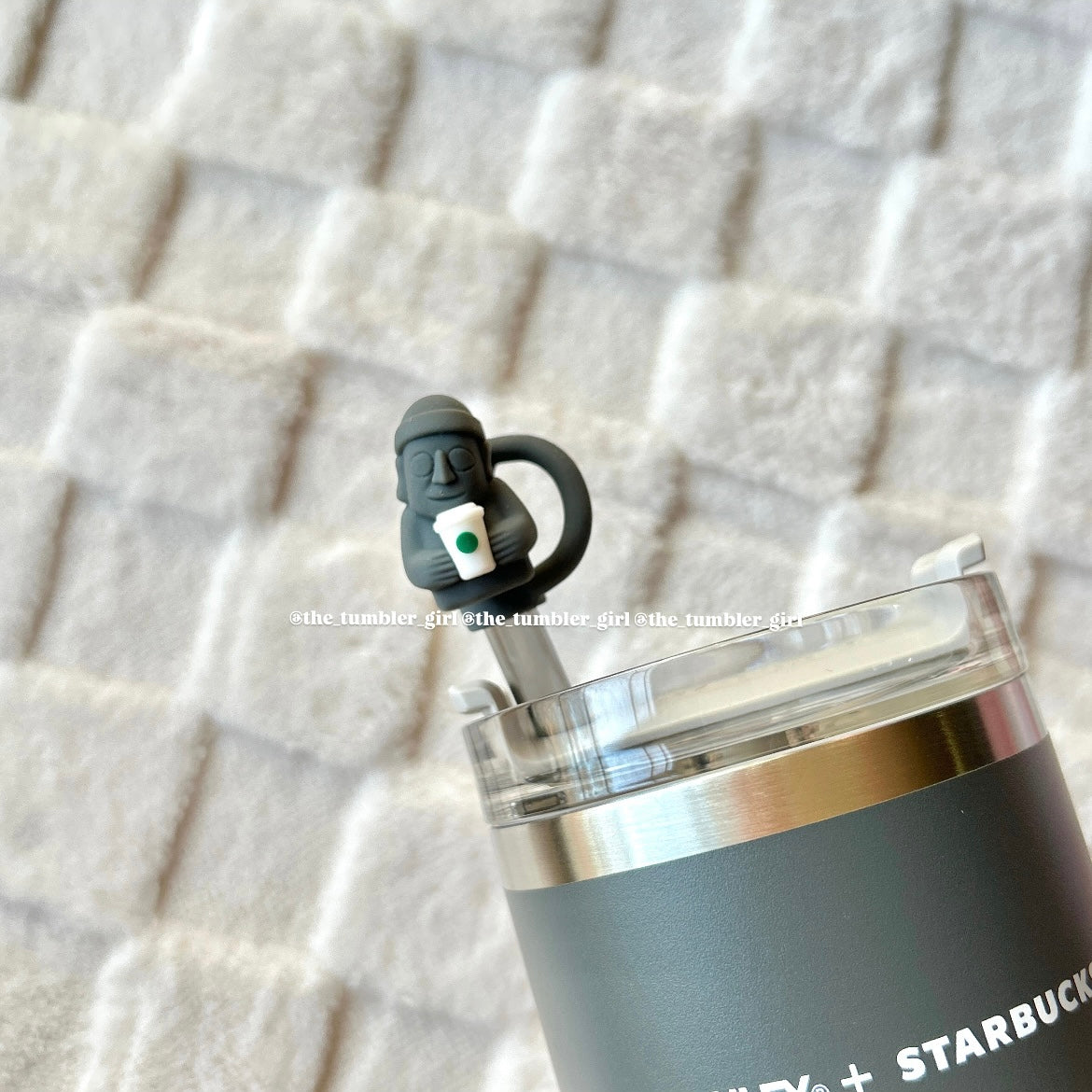 *RARE* Stanley x Starbucks Korea Jeju Island Exclusive Smoky Gray 20oz Stainless Steel Tumbler