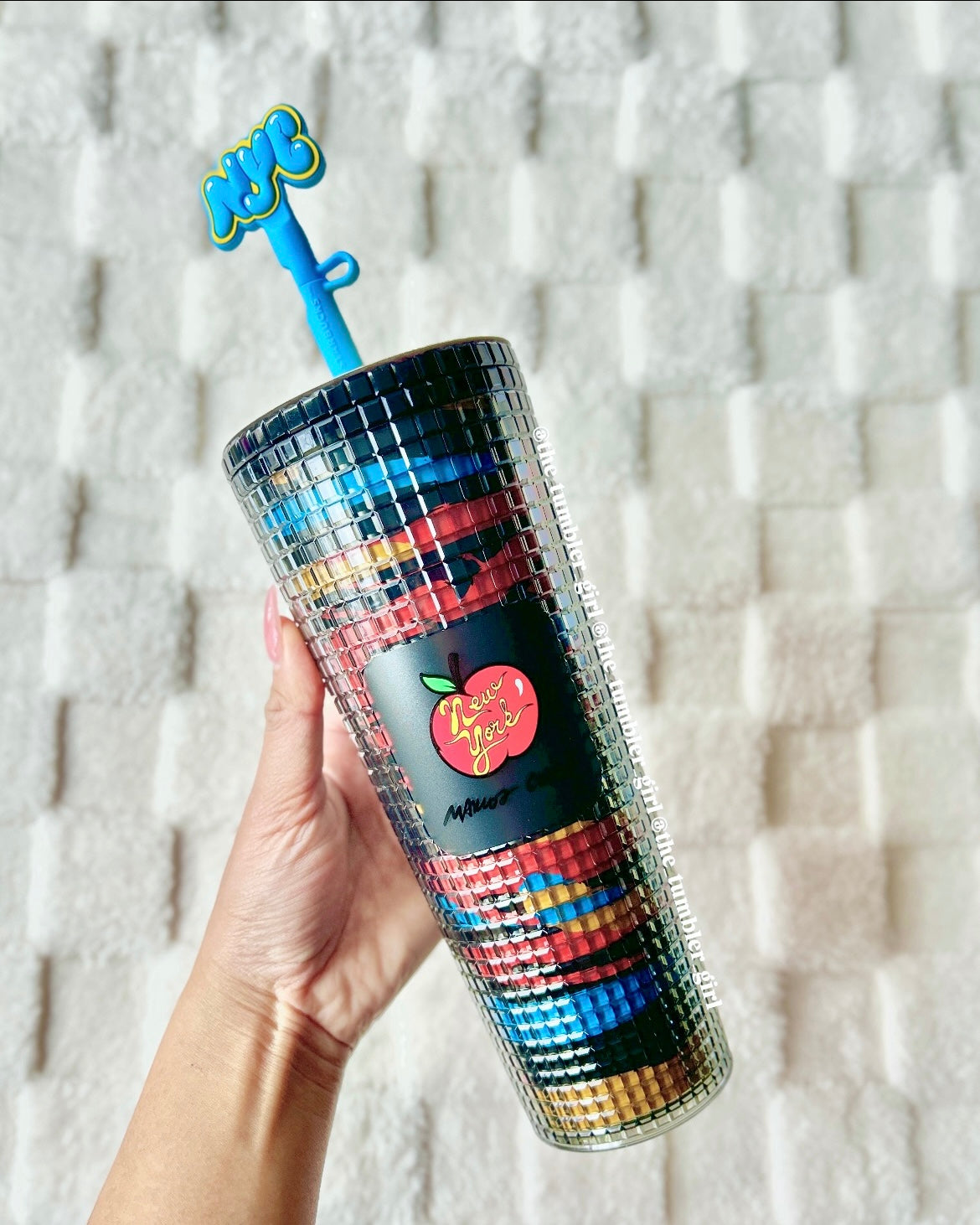 Starbucks x Marcos Chin New York City Collection - 24oz Grid Tumbler with NYC Straw Cover (READY TO SHIP)