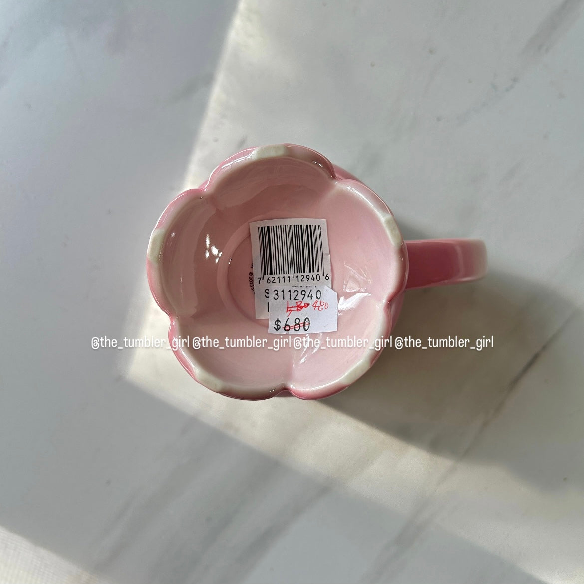 *LIMITED* Starbucks Taiwan Sakura Cherry Blossom Petals Base Mug (12oz)