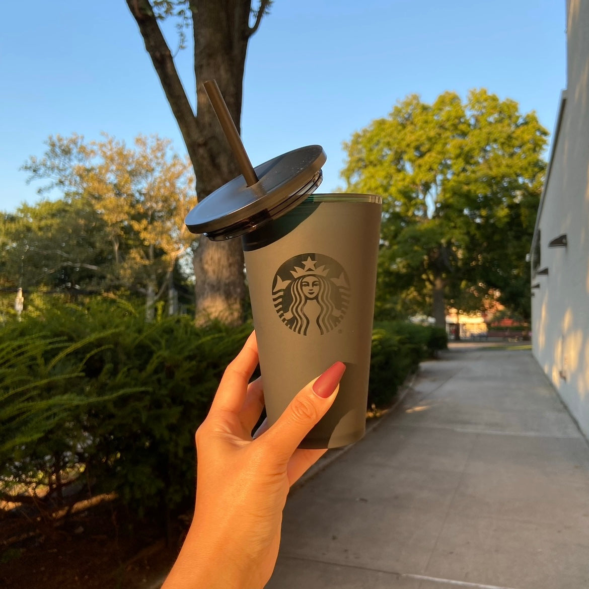 Starbucks Black Cold Cup Tumbler 16oz (READY TO SHIP)