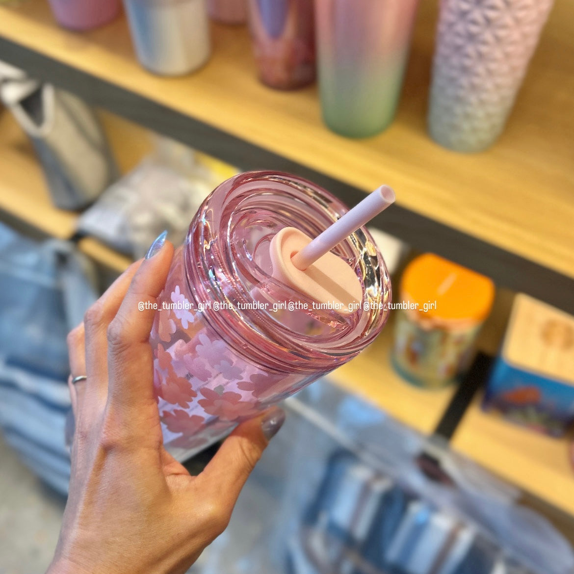 Starbucks Taiwan Sakura Cherry Blossom Cold Cup Tumbler 24oz (ships late March)