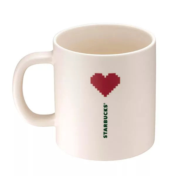 Starbucks Taiwan 2025 “Nostalgia Game Series” – 12oz Bearista Game Heart COLOR-CHANGING Ceramic Mug (Ships End of April)