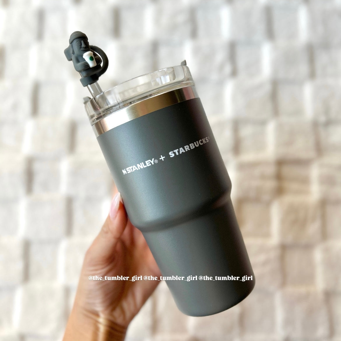 *RARE* Stanley x Starbucks Korea Jeju Island Exclusive Smoky Gray 20oz Stainless Steel Tumbler