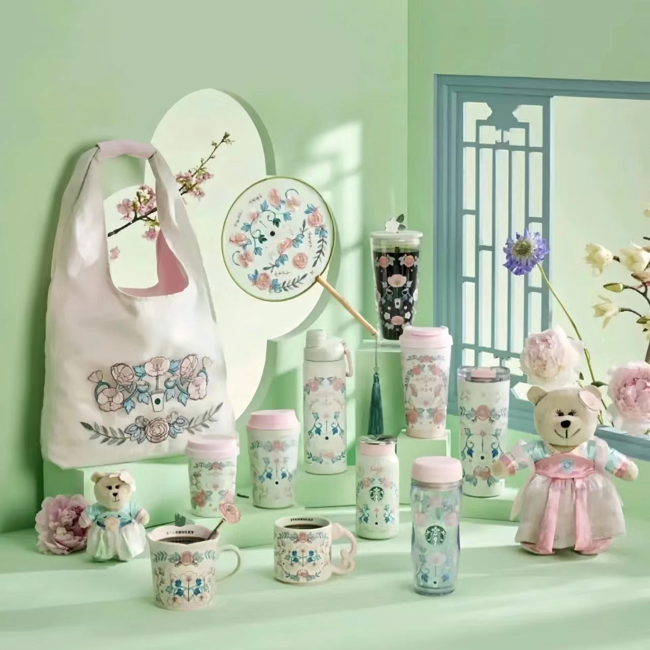 Starbucks China 2025 Spring Flower Series 12oz (355ml) Insulated Stainless Steel Tumbler (ships mid April)