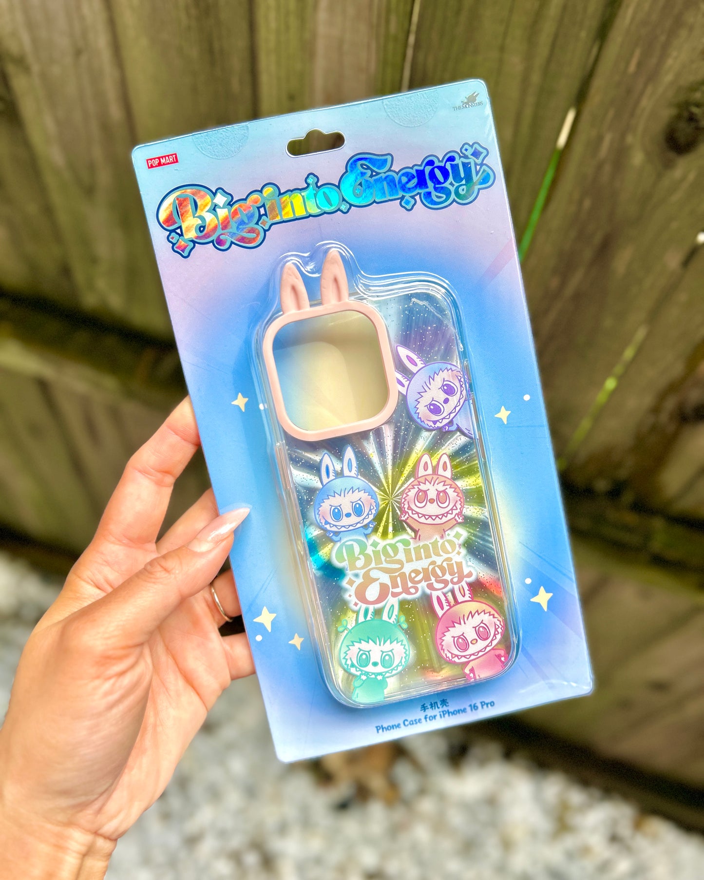 POP MART Labubu Big Into Energy Phone Case - Iphone 16 Pro (READY TO SHIP)