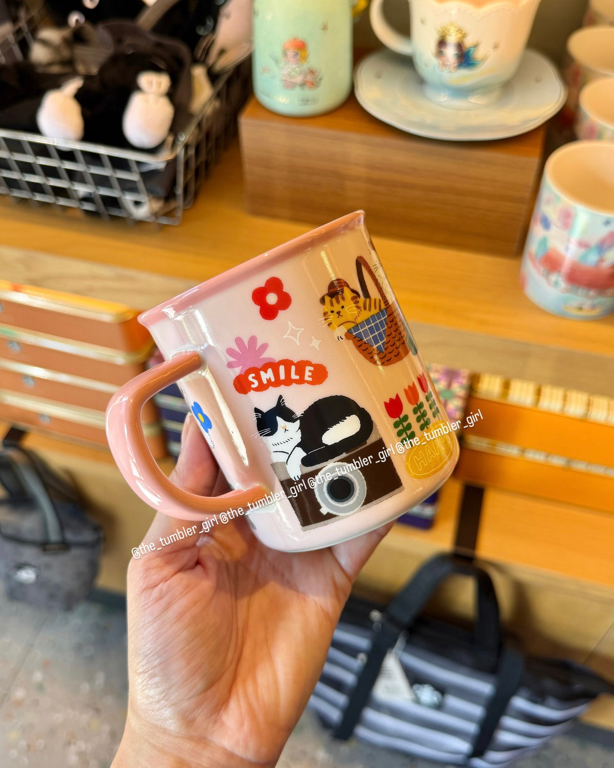 2026 Taiwan Black Cat Fairy Band Release 14oz Picnic Kitty Ceramic Mug (Ships Early November)