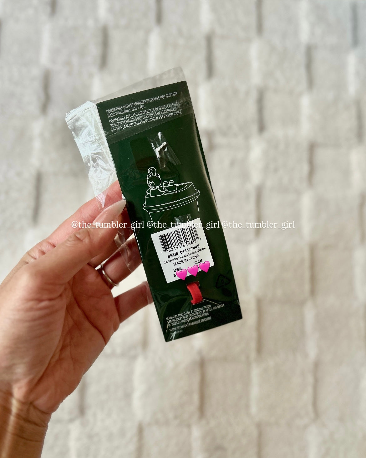 Starbucks 2025 Holiday Bearista Reusable Hot Cup Lid Stopper Keychain (READY TO SHIP)