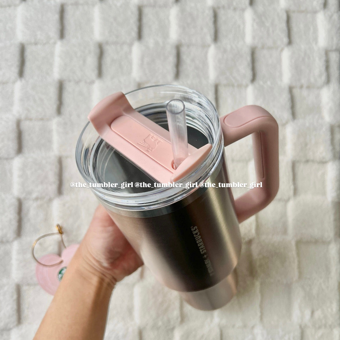 Starbucks China x Stanley 40oz Valentine’s Day Rose Gold Stainless Steel Tumbler (READY TO SHIP)