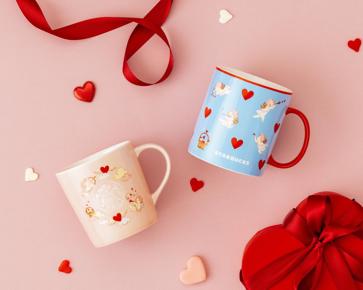 Starbucks Taiwan Pink Cupid 14oz Ceramic Mug (ships mid-Feb.)