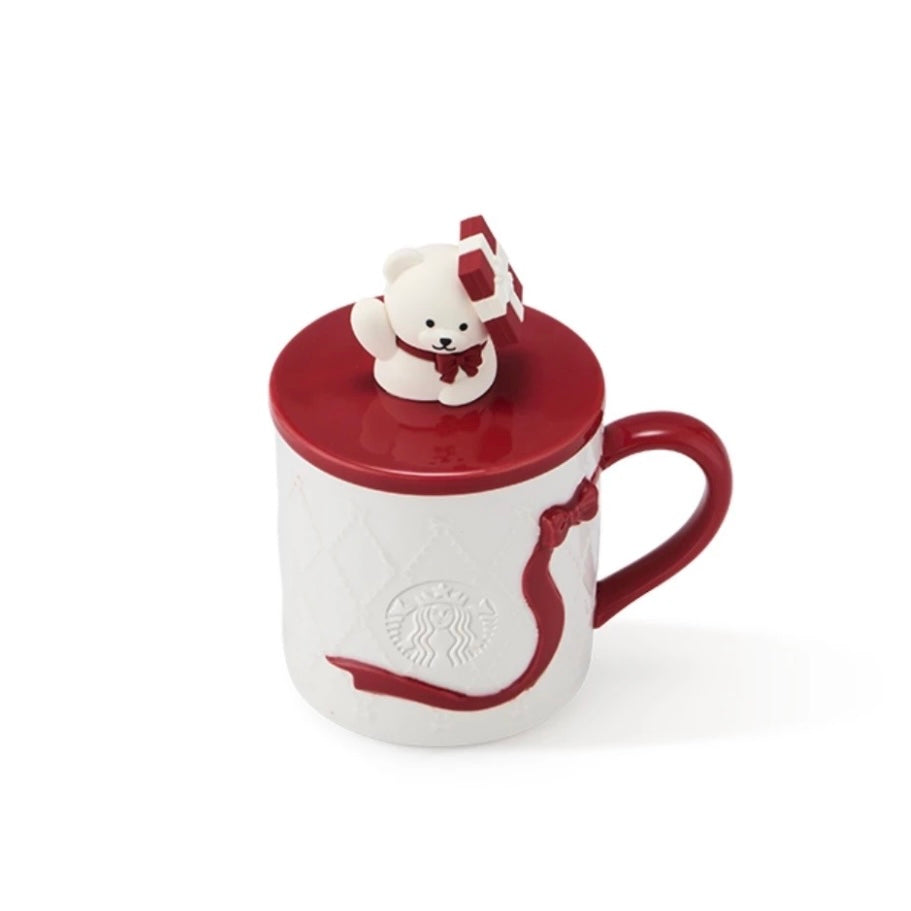 Starbucks China 2025 Holiday 11oz Ceramic Mug with lid (PRE-ORDER)
