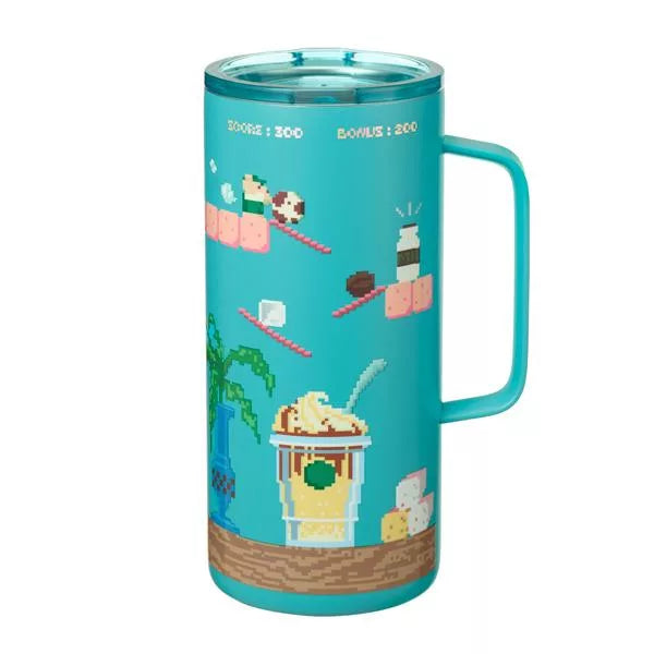Starbucks Taiwan 2025 “Nostalgia Game Series” – 17oz Bearista Game Stainless Steel Handle Mug (Ships End of April)