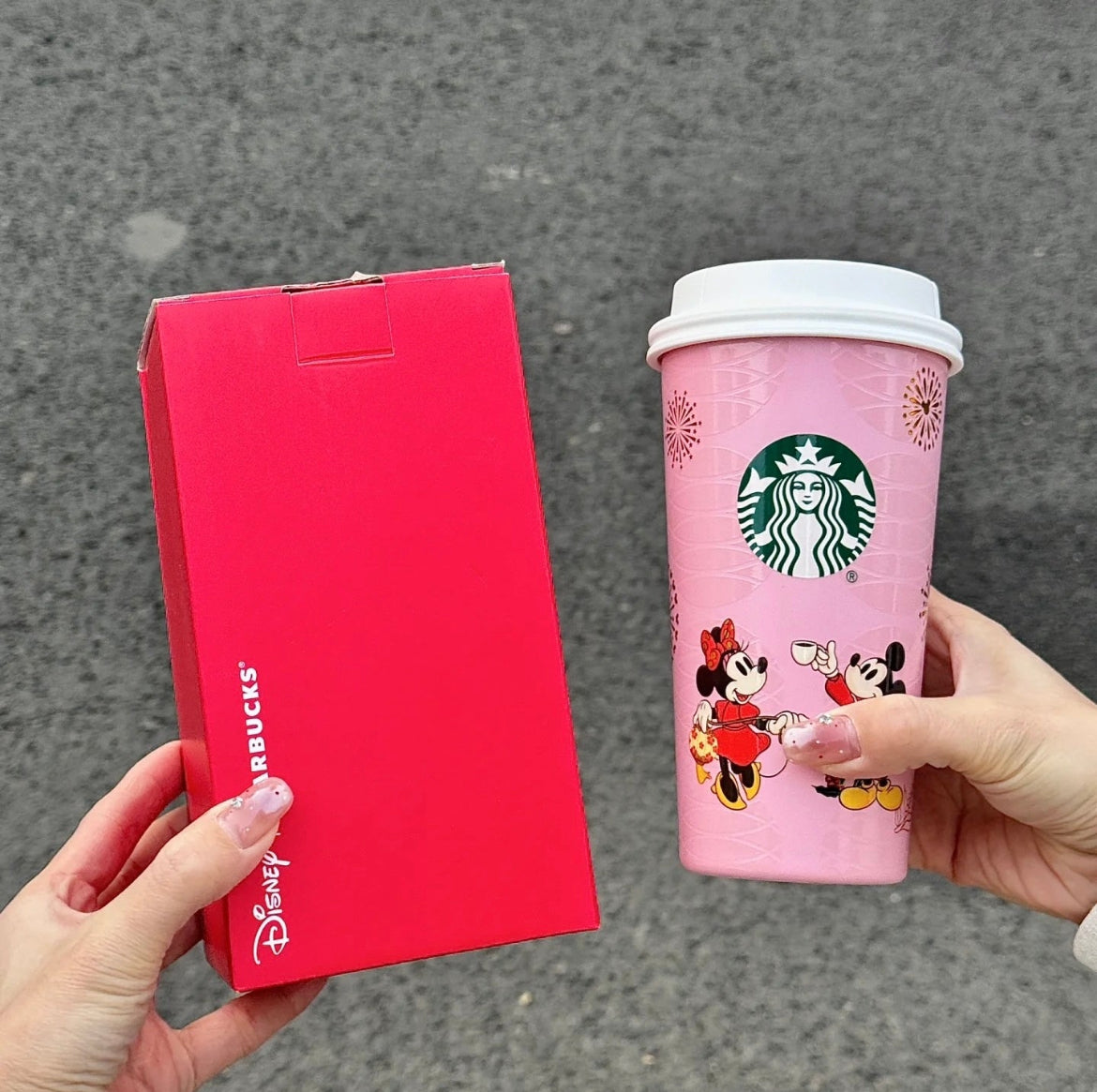 Starbucks China x Disney 2025 Mickey and Minnie 15oz Stainless Steel Tumbler (READY TO SHIP)