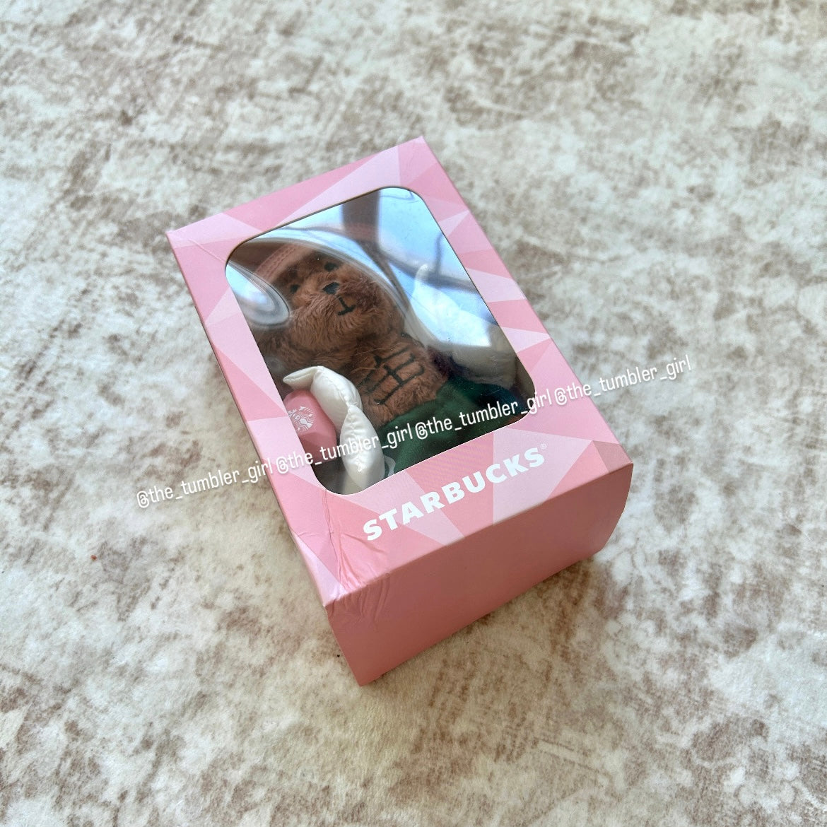 Starbucks China Valentine’s Fitness Six Pack Bearista Plushie Keychain Charm (READY TO SHIP)