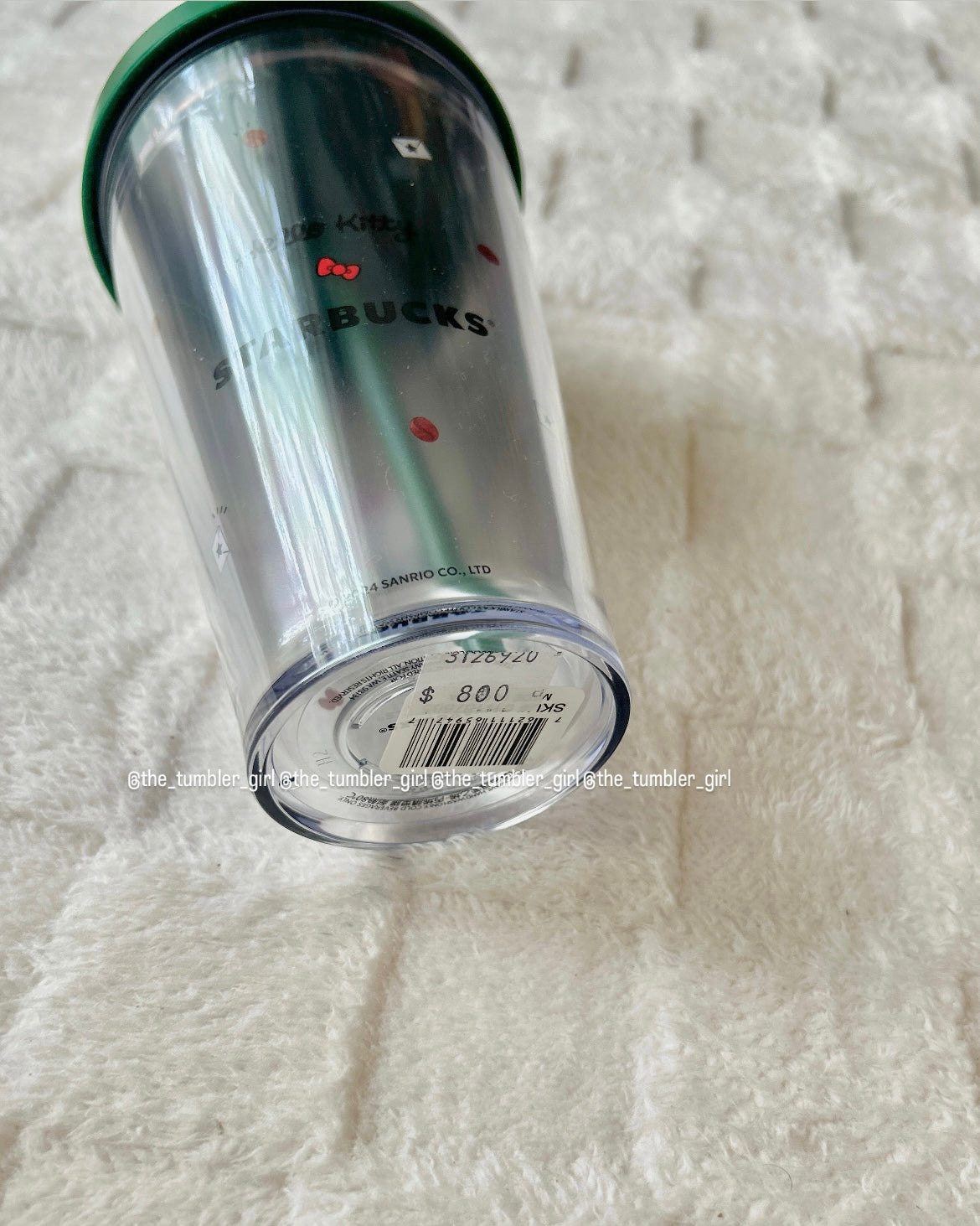 Starbucks Overseas Hello Kitty 16oz Cold Cup Tumbler w/ red Red Bow (READY TO SHIP)