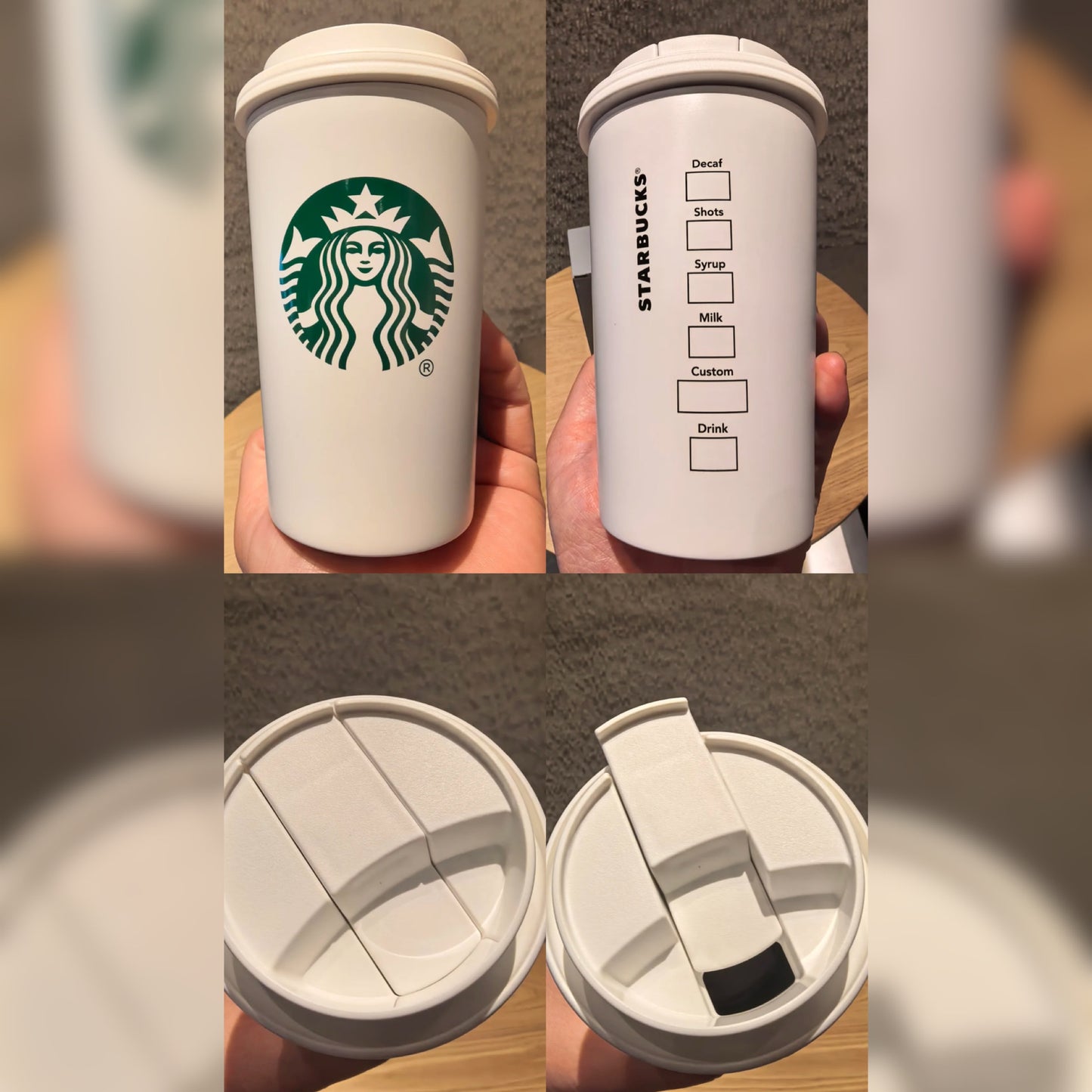 Starbucks China 2025 Minimalist Series 15oz White Stainless Steel Tumbler