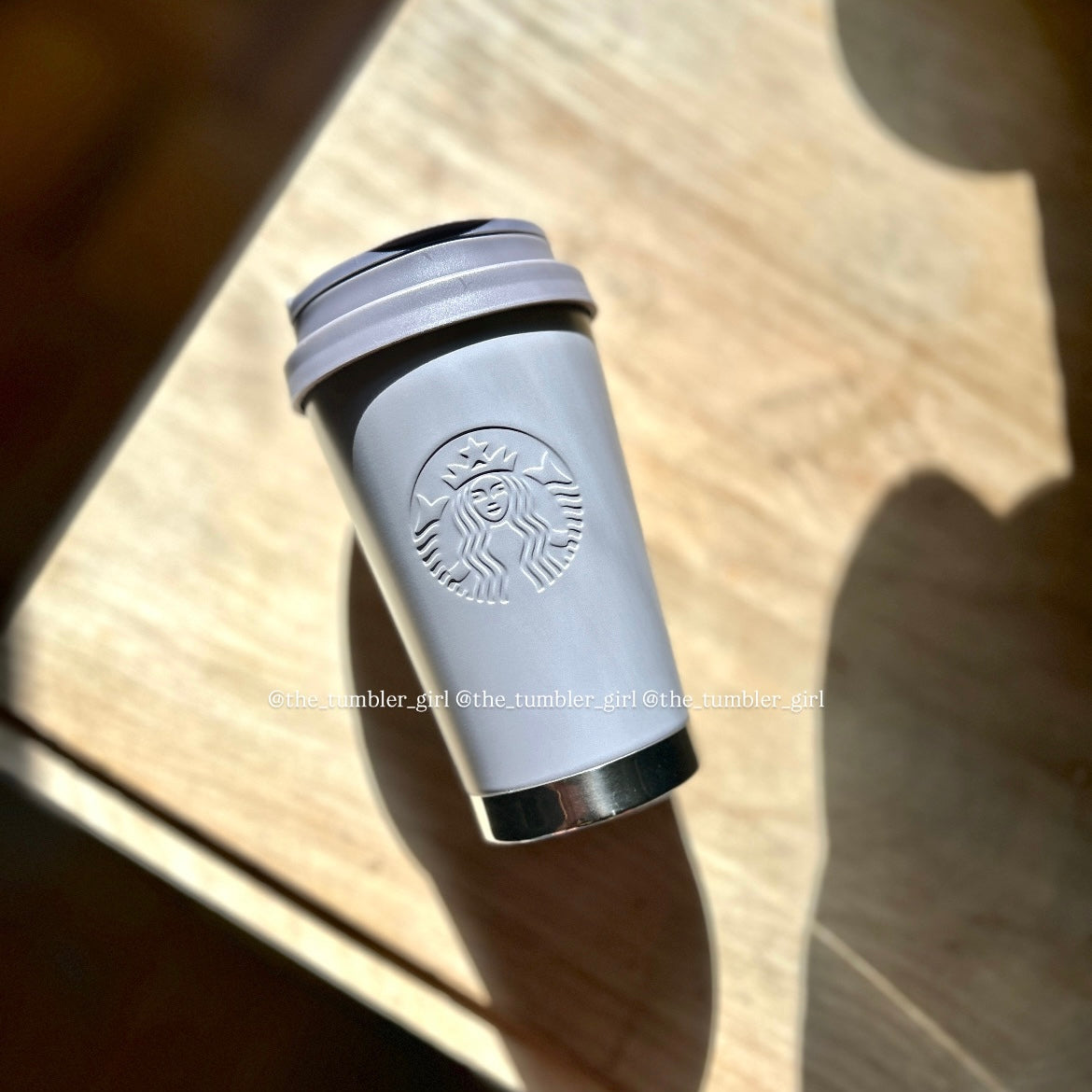 Starbucks Thailand Stone Grey 12oz Stainless Steel Tumbler