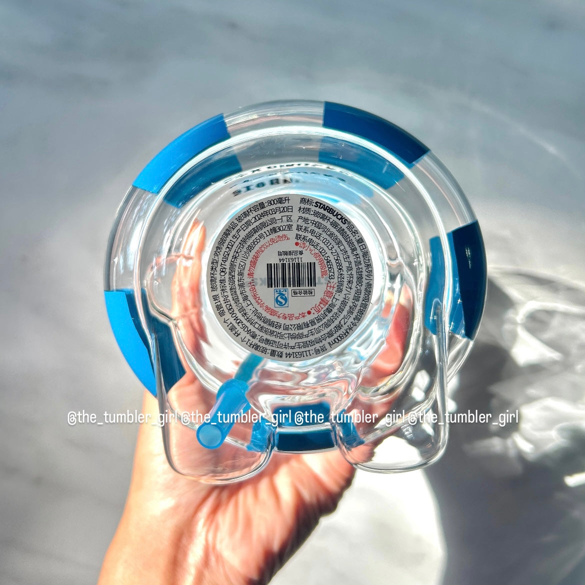 HARD TO FIND Starbucks China Exclusive 27oz Sailor Bear Glass Cup (READY TO SHIP)