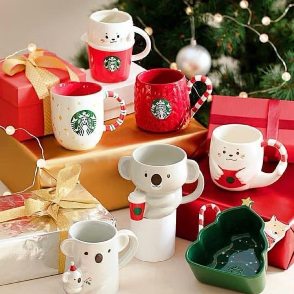 Starbucks Taiwan Christmas Ceramic Snack Bowl (ships late March)