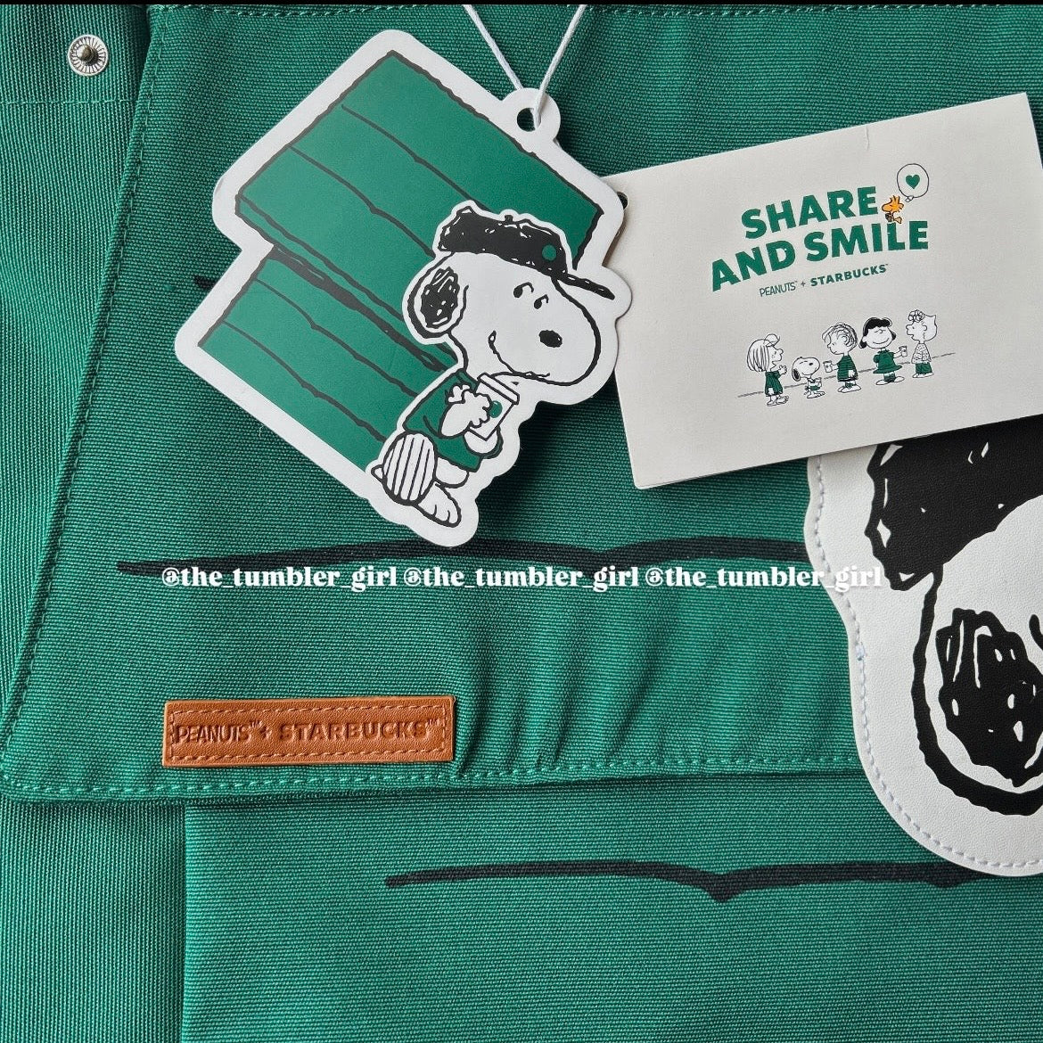 Starbucks China x PEANUTS Snoopy Canvas Tote Bag (READY TO SHIP)