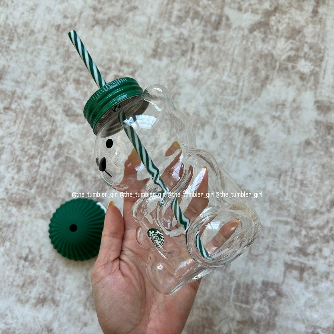 Starbucks Hong Kong Bearista Glass Cold Cup 20oz (READY TO SHIP)