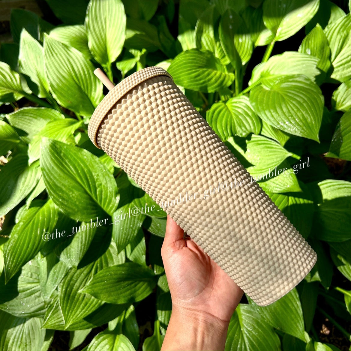 Starbucks China exclusive beige/milk tea studded