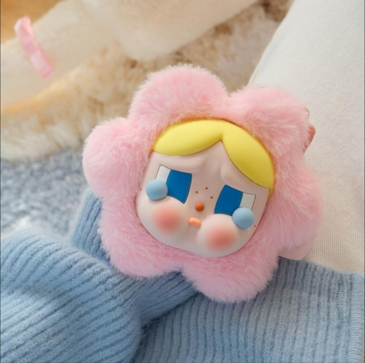 POP MART CRYBABY Sad Club Series-Silicone Plush Earphone Bag (READY TO SHIP)