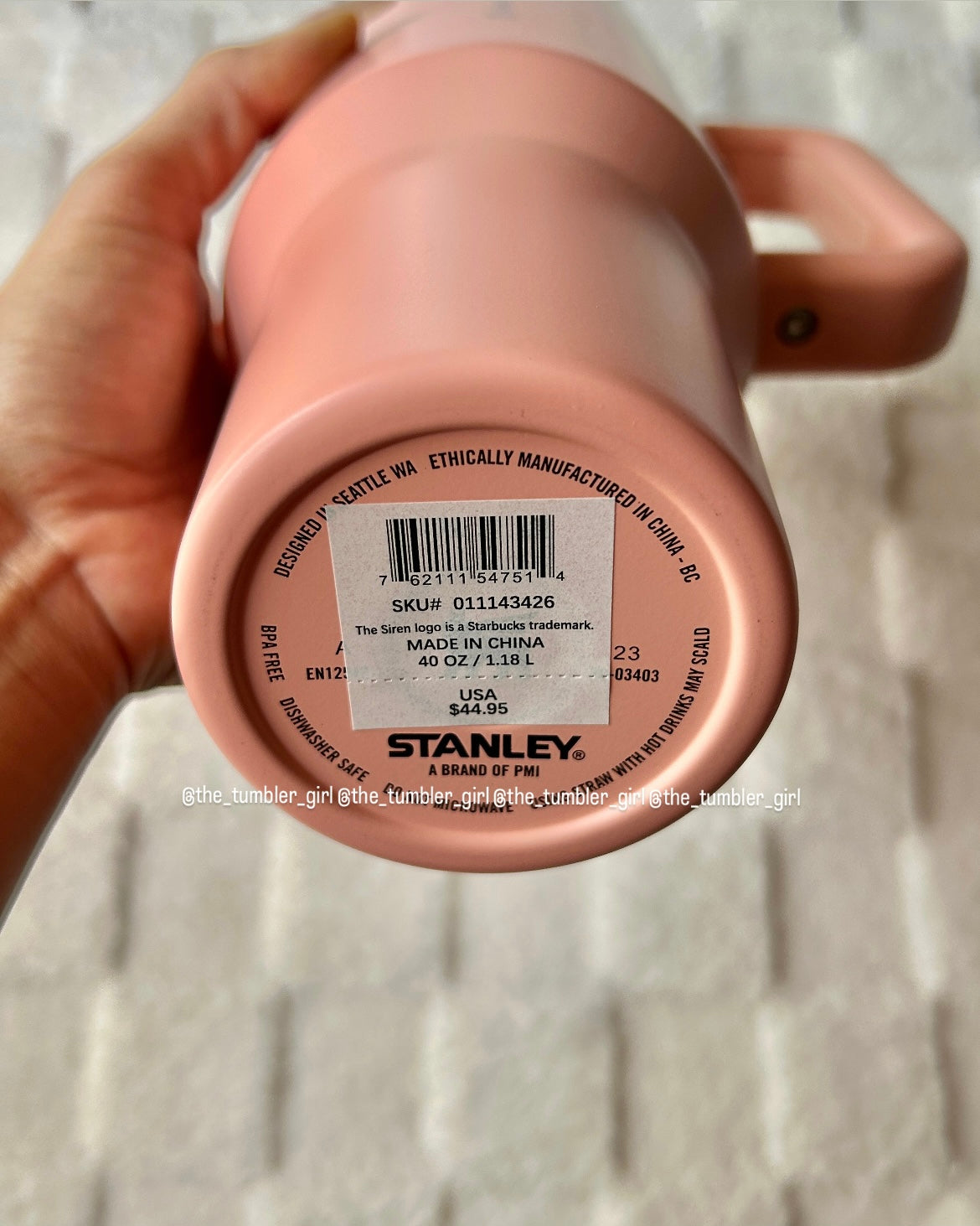 Stanley + Starbucks 40oz Peach Pink Quencher Tumbler (Target Exclusive)