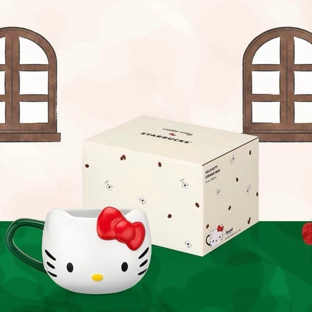 Starbucks Taiwan x Hello Kitty 50th Anniversary 12oz Ceramic Mug (READY TO SHIP)