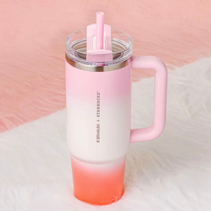 Starbucks Taiwan x Stanley Pink Gradient 30oz Stainless Steel Tumbler (ships mid-Feb.)