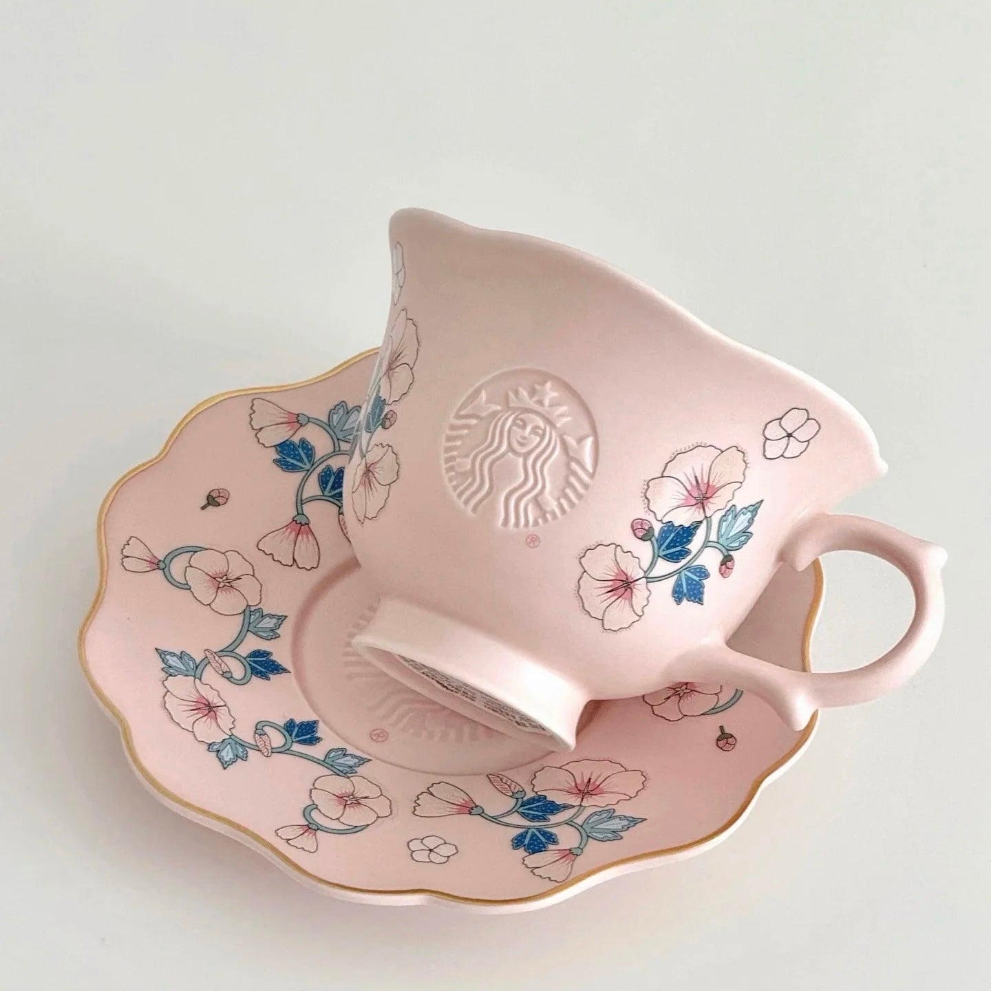 Starbucks China 2025 Spring Flower Series 10oz Pink Mug Set (ships mid April)