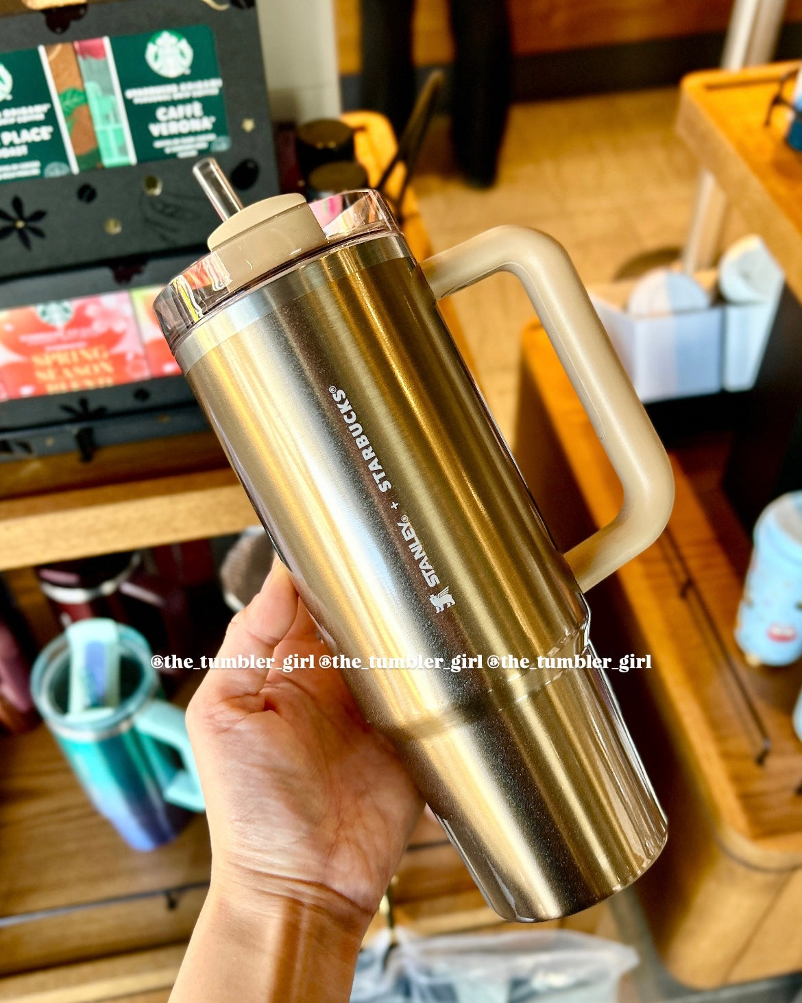 Starbucks Taiwan x Stanley Shimmery Gold Stainless Steel 30oz (ships late March)