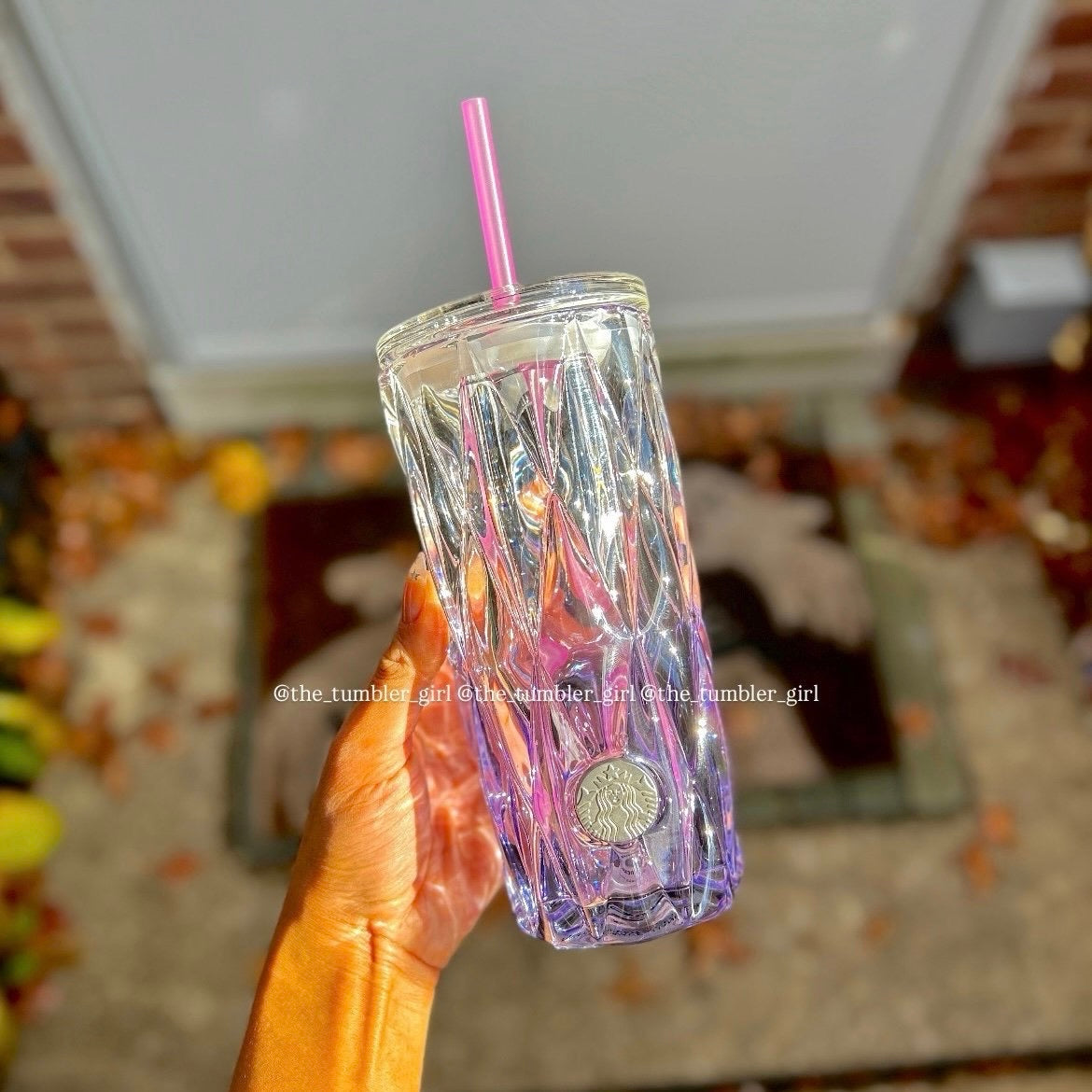 2025 Hong Kong Release 16oz Purple Gradient Glass Cold Cup (READY TO SHIP)